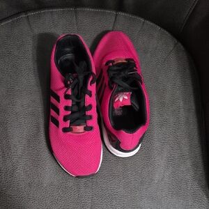Adidas Women's Fuchsia and Black Sneakers